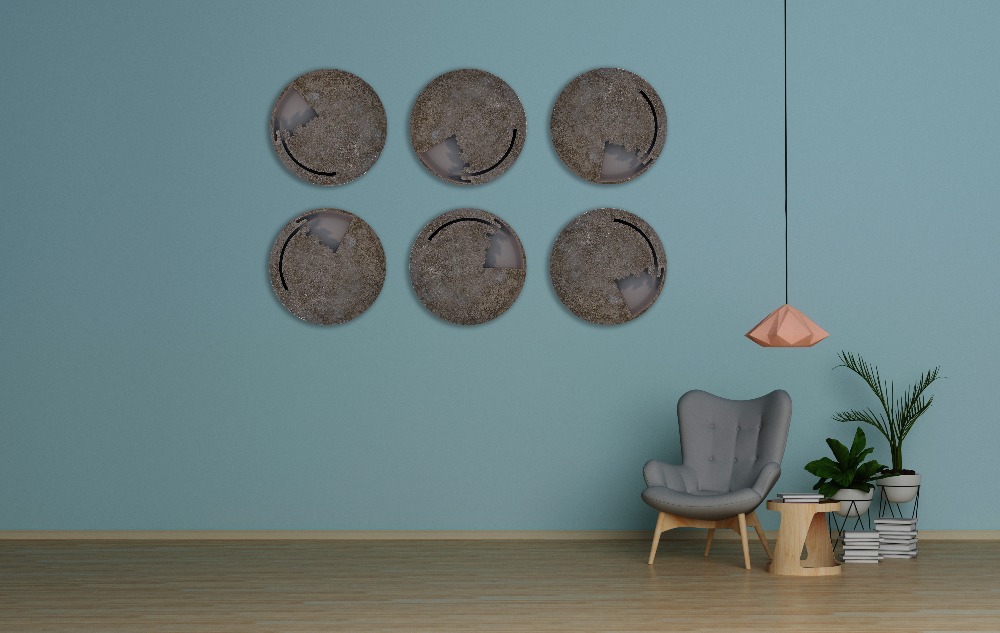Painted Wood, Led Light