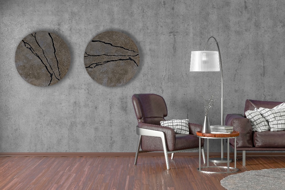 Painted Wood, Led Light